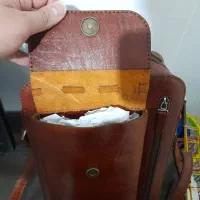 کیف چرم طبیعی گاوی دست دوز