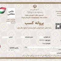 ارائه پروانه کسب صنفی و خانگی