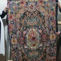 فرش دستبافت زرع و نیم سالاری گل ابریشم