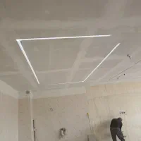 اجرای سقف کناف فلت صاف دورباکس وتزئینات وتیبپa.b