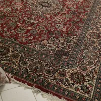 فرش ۱۲ متری طرح لاکی کاشان در حد نو