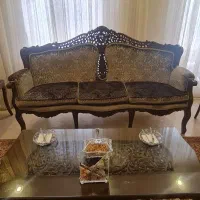 مبلمان استیل کار کرده بهمراه غذاخوری ۸ نفره