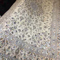 جفت فرش ۹ متری کاشان گل ابریشم