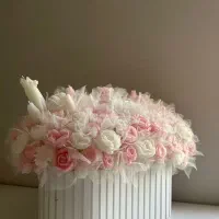 باکس گل شمع گیفت تولد عروسی  ومناسبتی وعید غدیر