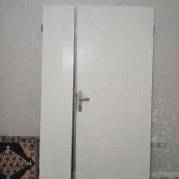 درب یک ونیم لنگه چوبی