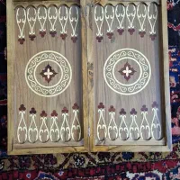 تخته نرد تک بازی چوب گردو