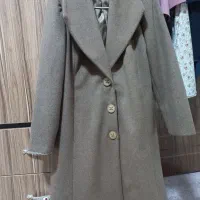 پالتو زنانه کرم سایز ۵۰