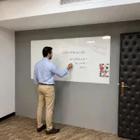 تخته وایت برد شیشه ای 170×90 گلس برد 5 سال گارانتی