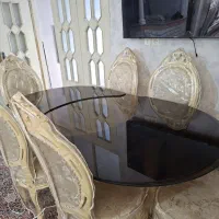 مبل ناهارخوری۶نفره فرحی تاجدار نو کاوردار