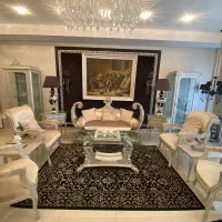 فروش نیم ست کلاسیک و بوفه ساعتی چوب اصل