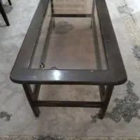 میز پذیرایی شیشه خور مستطیل