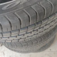 لاستیک دانلوپ سایز۱۵ در حد نو گل ۸۰درصد