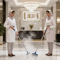 نظافتچی اموزشدیده شرکت خدماتی زرهی معالی ابادارم