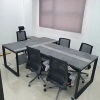 صندلی اداری میز پایه فلزی مدرن کارمندی مدیریت