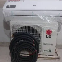 LG اینورتر دار همراه کابل و لوله مسی