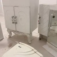 روشویی کامل PVC + آینه + سنگ روشویی + فلاش تانک