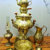 سماور زغالی ۶لیتری ۸تیکه