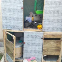 قفس چوبی بزرگ پی وی سی