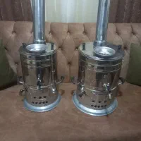 سماور استیل زغالی هیزمی