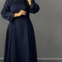 لباس مجلسی سورمه ای سایز ۳۸ نو نو