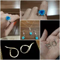 گوشواره ژوبینگ و ست گردن بند و گوشواره