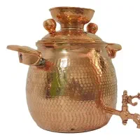 کتری قوری و قندان مس