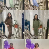 ست هودی شلوار بهاره بچگانه پارچه دونخ پنبه لاکرا