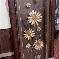 قاب قدیمی گل چوبی