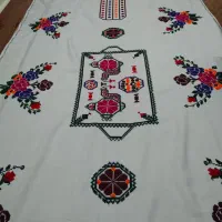 سفره پارچه ای قدیمی گلدوزی شده انتیک