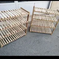 جا کفشی طبقاتی چوبی جادار و قابل ارسال درب منزل