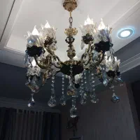 دوعدد لوستر  برنزده شعله و دو عدد دیواری