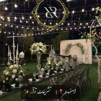 اجرای مراسم عقد و عروسی تالار باغ فضای باز