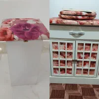 میز چرخ خیاطی و میز اتو همراه صندلی