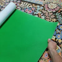 پرده سبز مخملی (کروماکی، 3 در 5 متر)