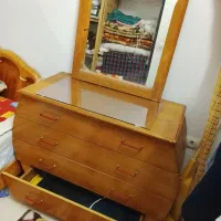 کمد چهار کشوی لباس جا دار و بزرگ  با آینه