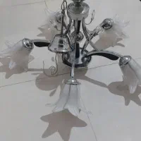لوستر استیل چوبی