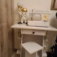 میز چرخ خیاطی کاملا نو مناسب جهیزیه