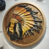 تابلو چوب و رزین سرخ پوست