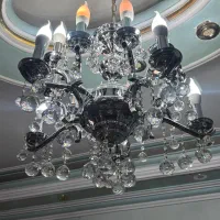 سه عدد لوستر کریستالی ابکاری ست
