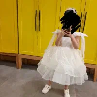 لباس مجلسی بچه گانه ، یک بار تن رفته
