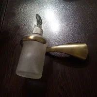جا مایع مسواک صابون حوله برنجی