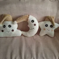 کوسن  گل و ماه و ستاره و ابر