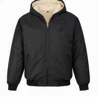 کاپشن مردانه مشکی داخل خز مدل adidas