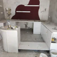 کابینت ام دی اف جنس عالی در حد نو به همراه سینک