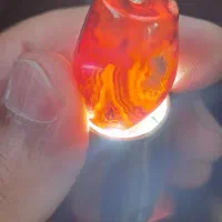 مهره عقیق آتشین طبیعی