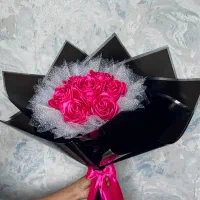 رز روبانی دست‌ساز و تک‌شاخه، دسته‌گل و ..