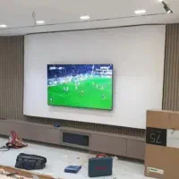 نصب تلویزیون باآنتن دهی نصب پایه های دیواری وبراکت