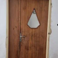 درب چوبی عتیقه قدیمی سالم