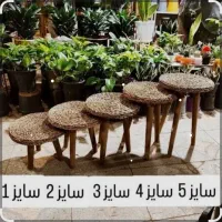زیر گلدانی حصیری