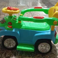 چهار چرخ کودک سبز وآبی وزرد